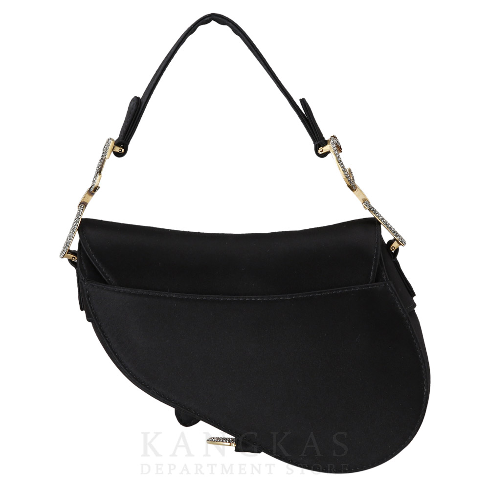 CHRISTIAN DIOR(USED)크리스찬디올 새틴 미니 새들백